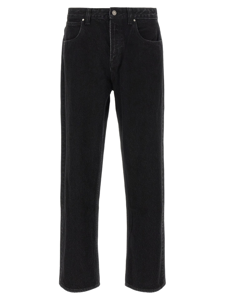 Entire Studios Black Cotton Straight-Leg Jeans