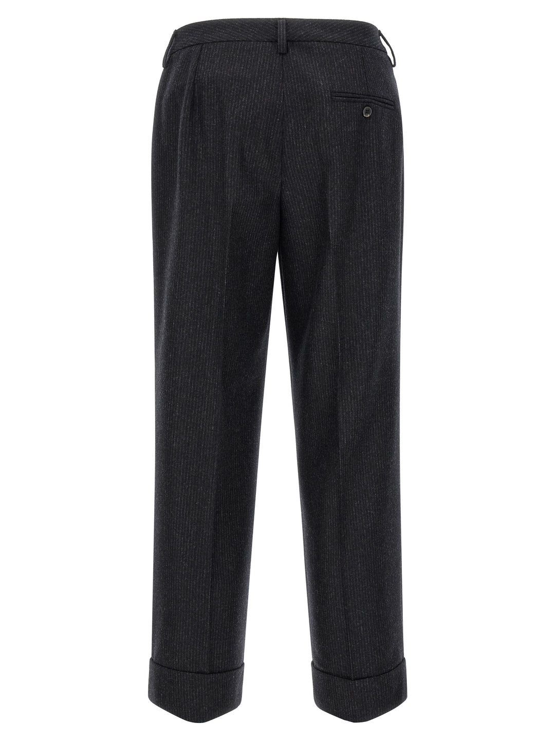 Alberto Biani Gray Wool Casual Pants