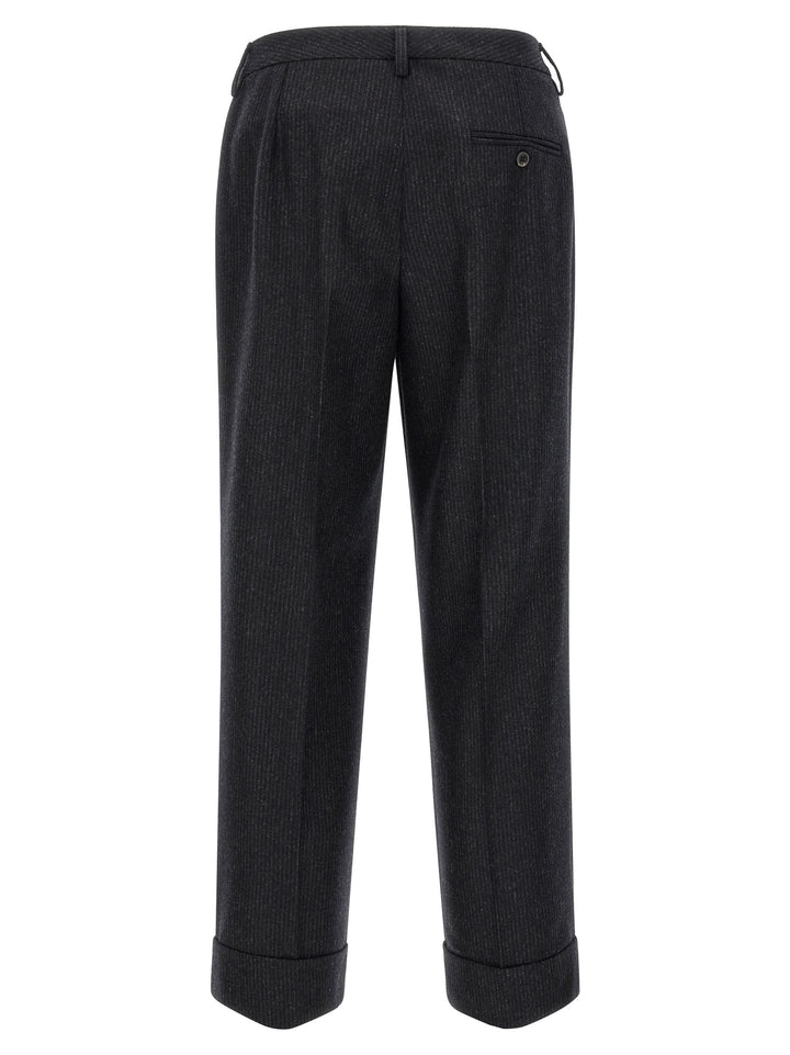 Alberto Biani Gray Wool Casual Pants