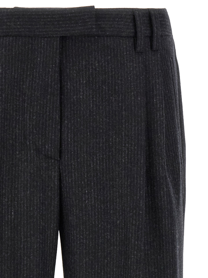 Alberto Biani Gray Wool Casual Pants
