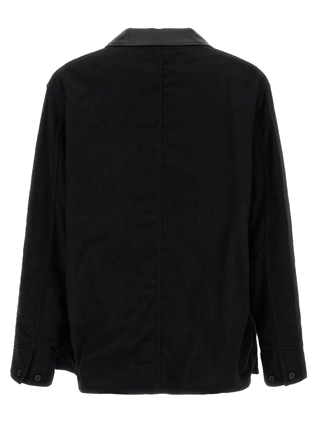 Comme Des Garçons Black Wool Full-Length Jacket