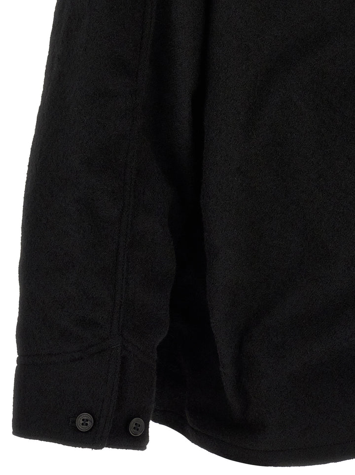 Comme Des Garçons Black Wool Full-Length Jacket
