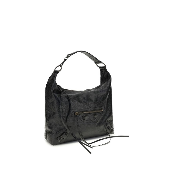 Balenciaga Black Lamb Ovis Aries Shoulder Bag