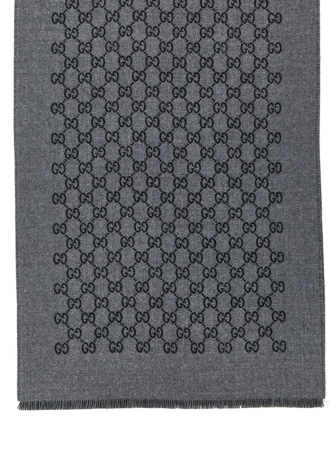 Gucci Gray Wool Scarf