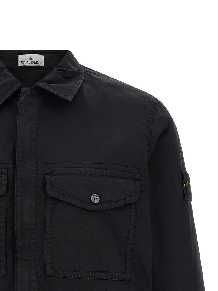 Stone Island Black Cotton Blouse