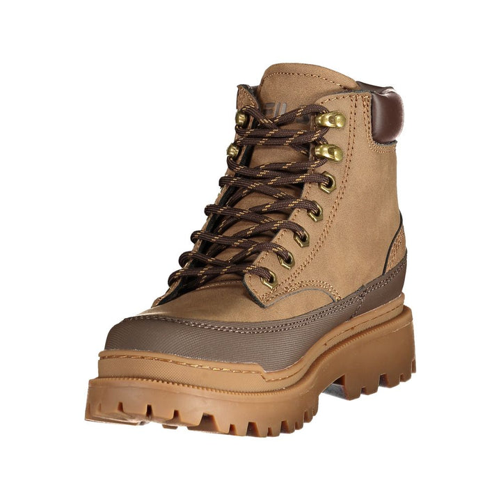 Fila Brown Polyurethane Women&