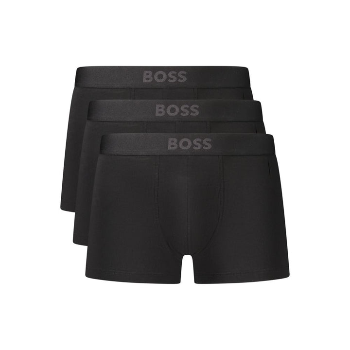 Hugo Boss Black Cotton Mens Boxer