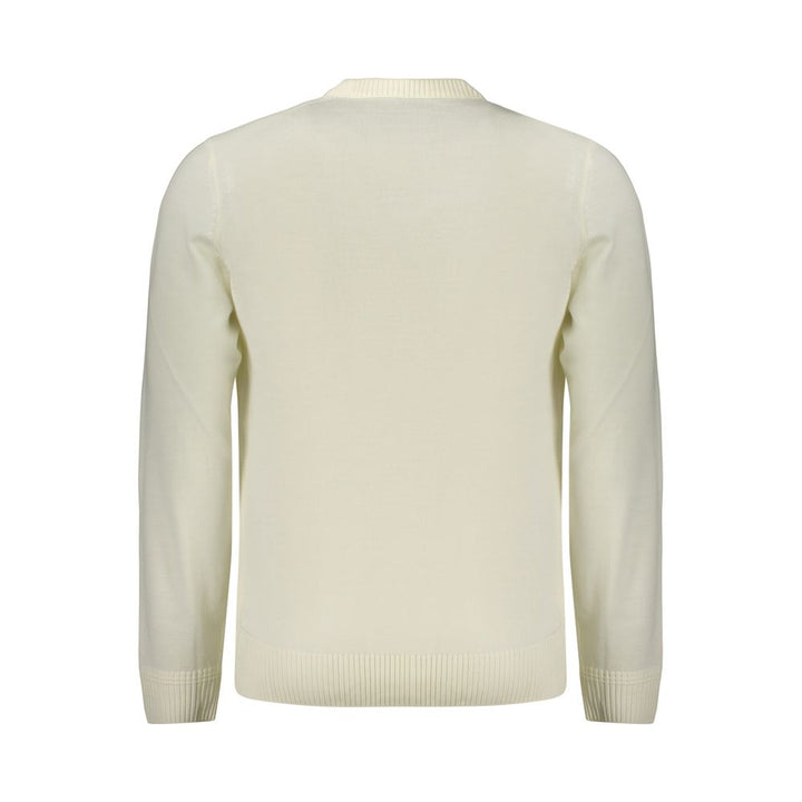 Hugo Boss White Wool Sweatshirt