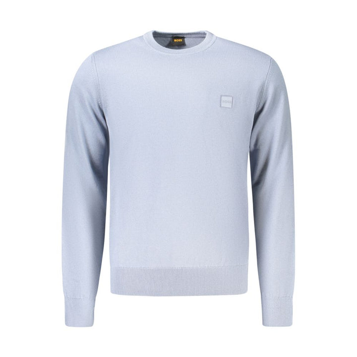 Hugo Boss Blue Cotton Sweatshirt