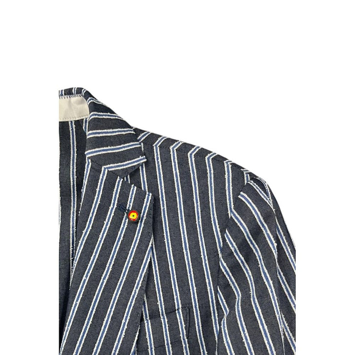 Roberto Pepe Luxury Blue Cotton Men&