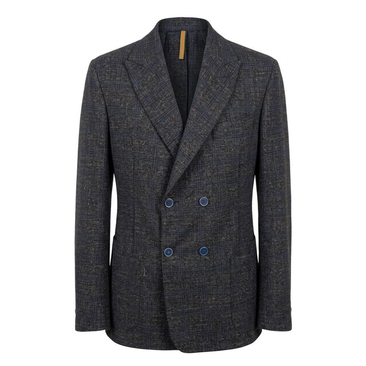 Roberto Pepe Luxury Blue Viscose Men Jacket