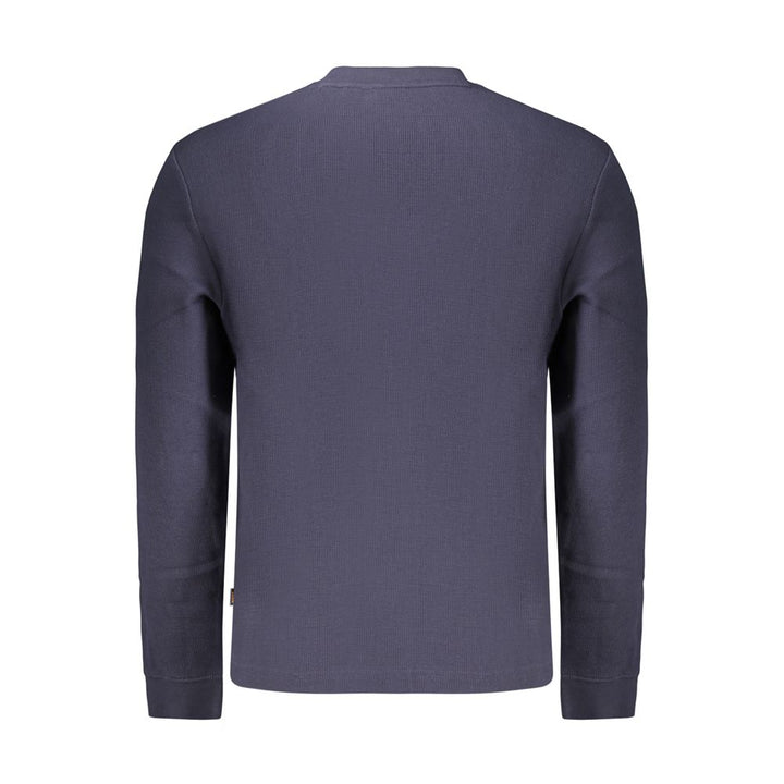 Hugo Boss Blue Cotton Mens Shirt