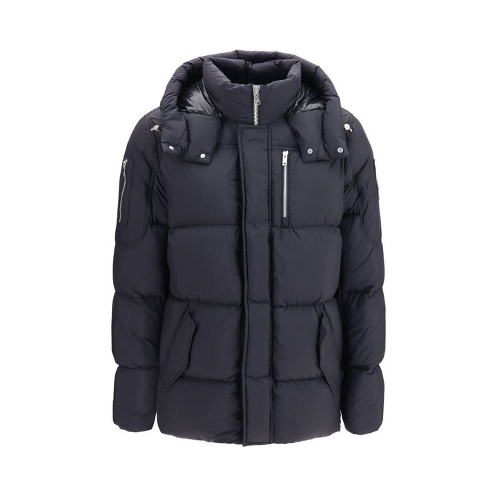 Moose Knuckles Black Nylon Coat