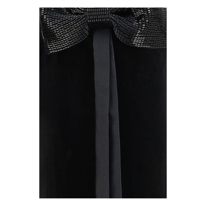 Self-Portrait Black Polyester Casual Dress