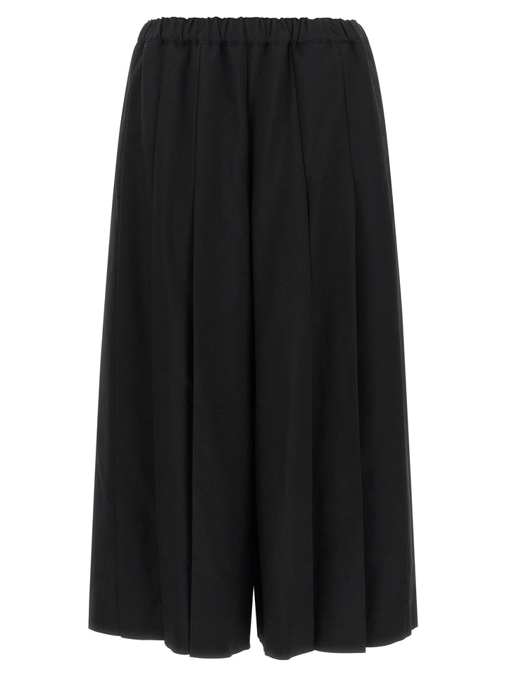 Comme Des Garçons Black Wool Casual Pants