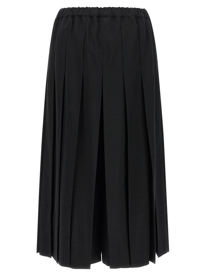 Comme Des Garçons Black Wool Casual Pants