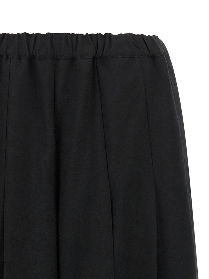Comme Des Garçons Black Wool Casual Pants