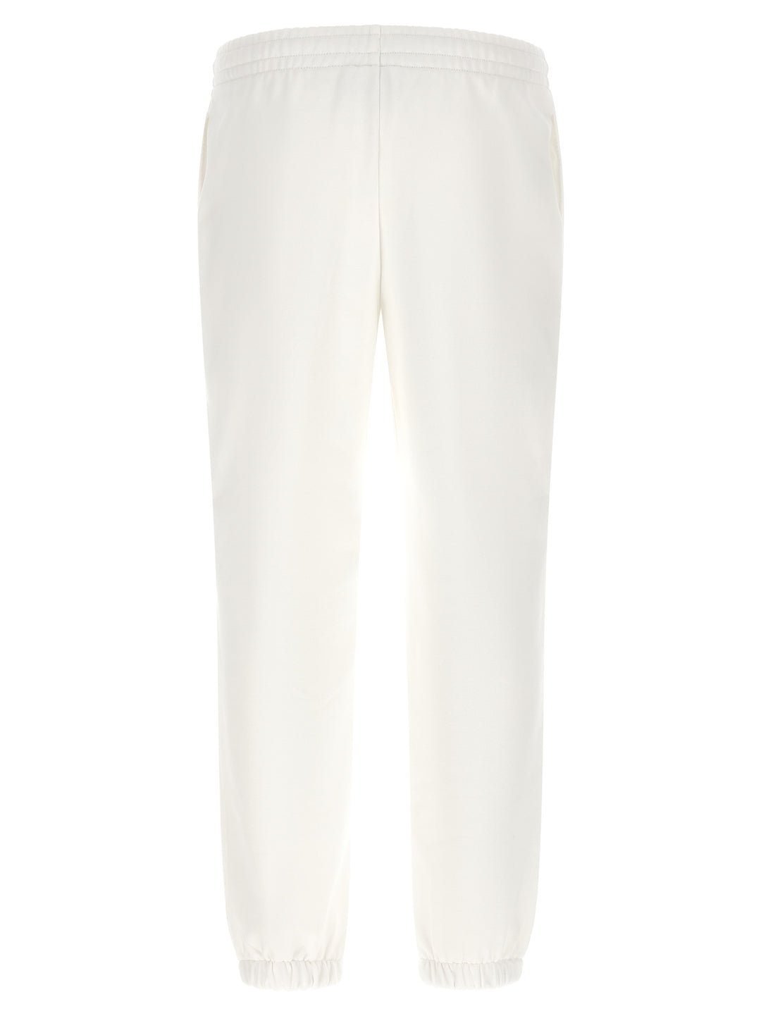 Lacoste White Cotton Joggers (Workout Pants)
