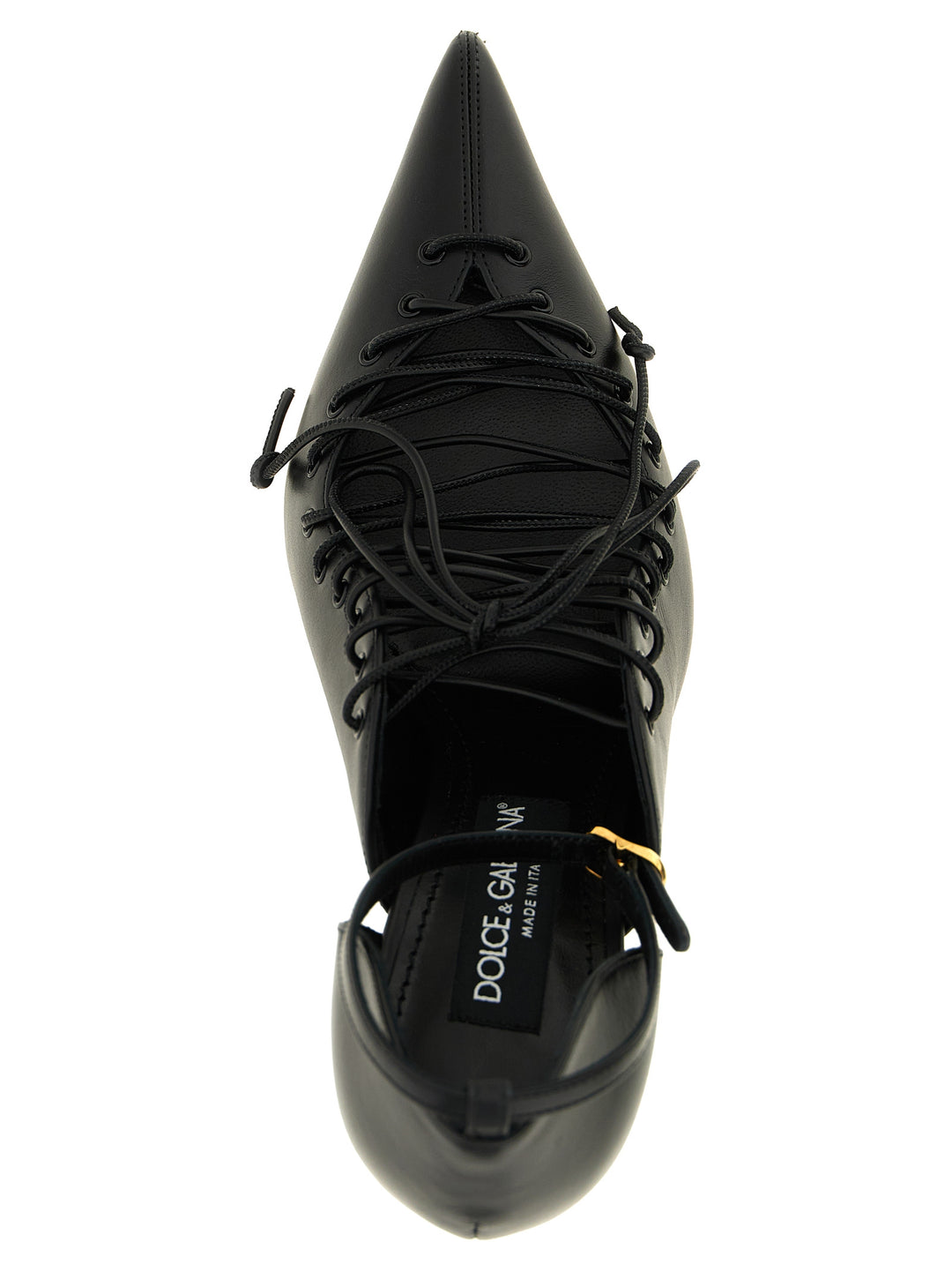 Dolce &amp; Gabbana Black Calfskin High Heel Pumps