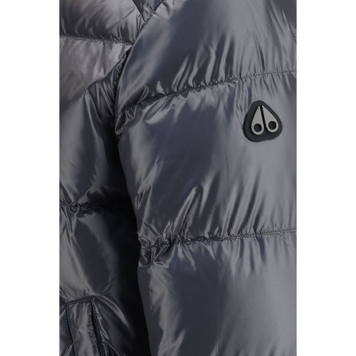 Moose Knuckles Gray Nylon Bomber