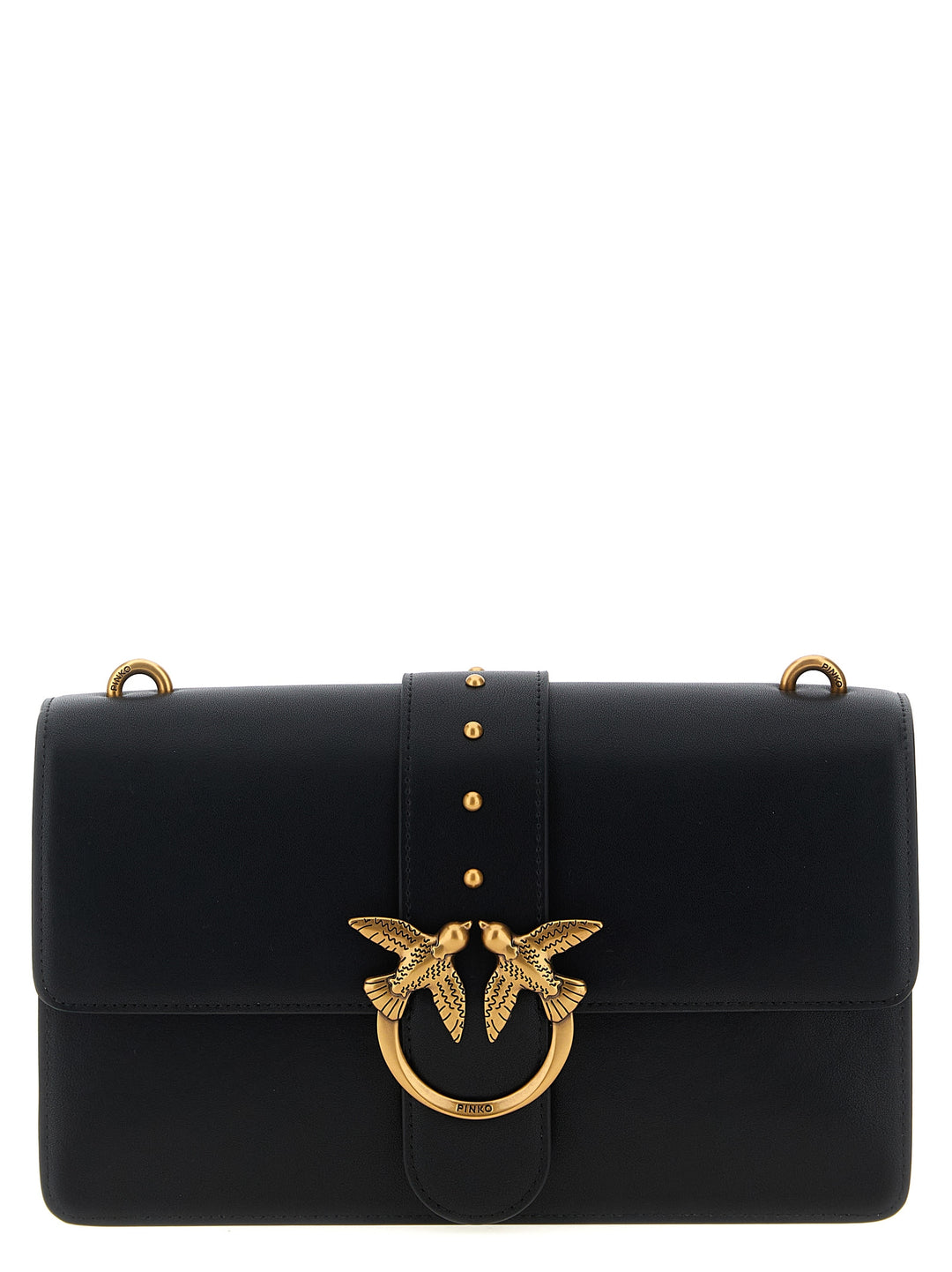 Women’s Pinko Black Goatskin Crossbody Bag