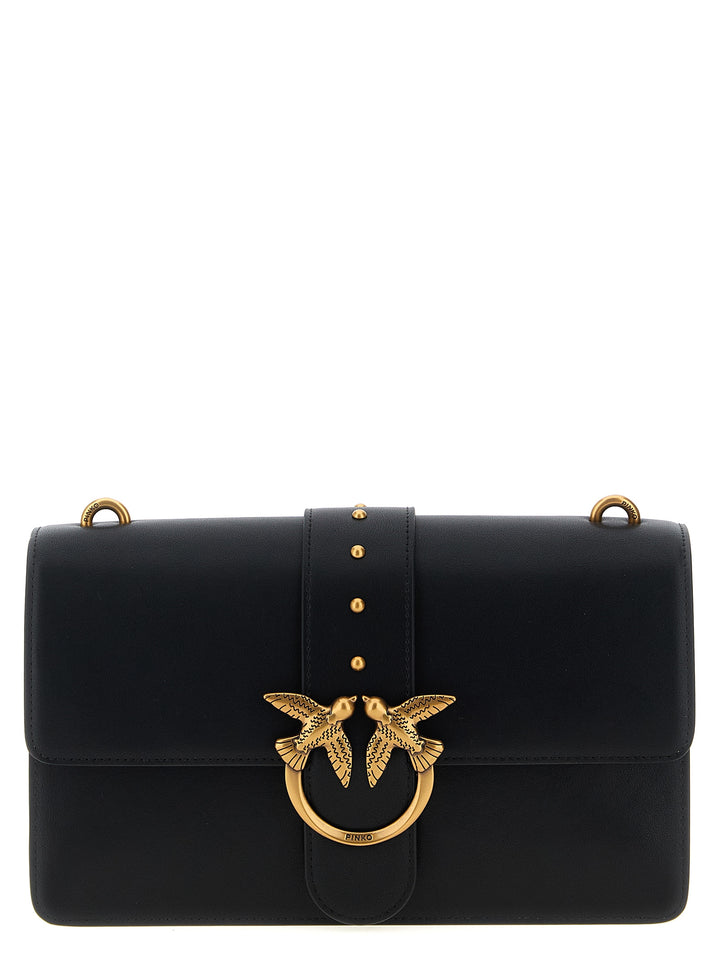 Women’s Pinko Black Goatskin Crossbody Bag