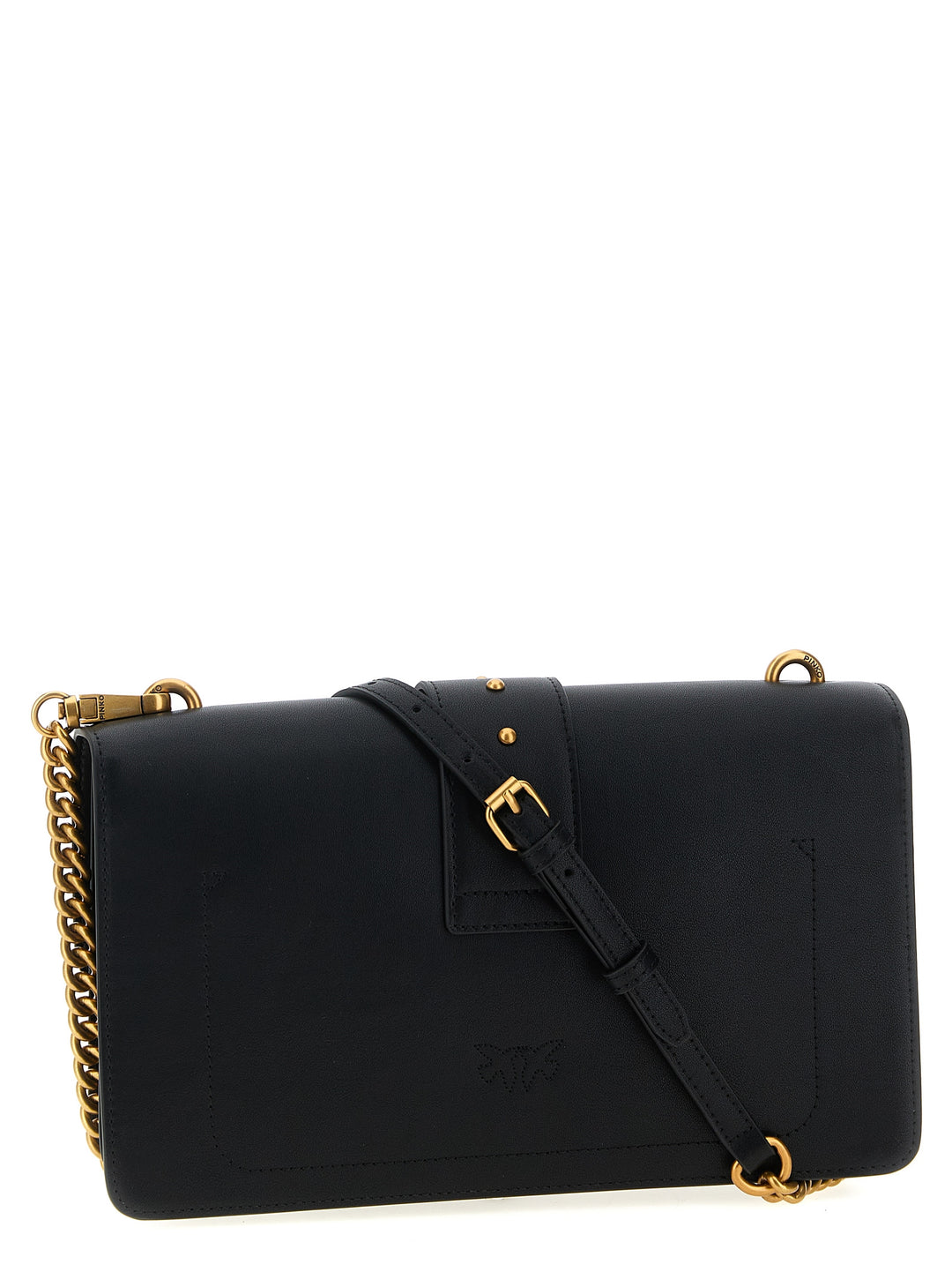 Women’s Pinko Black Goatskin Crossbody Bag