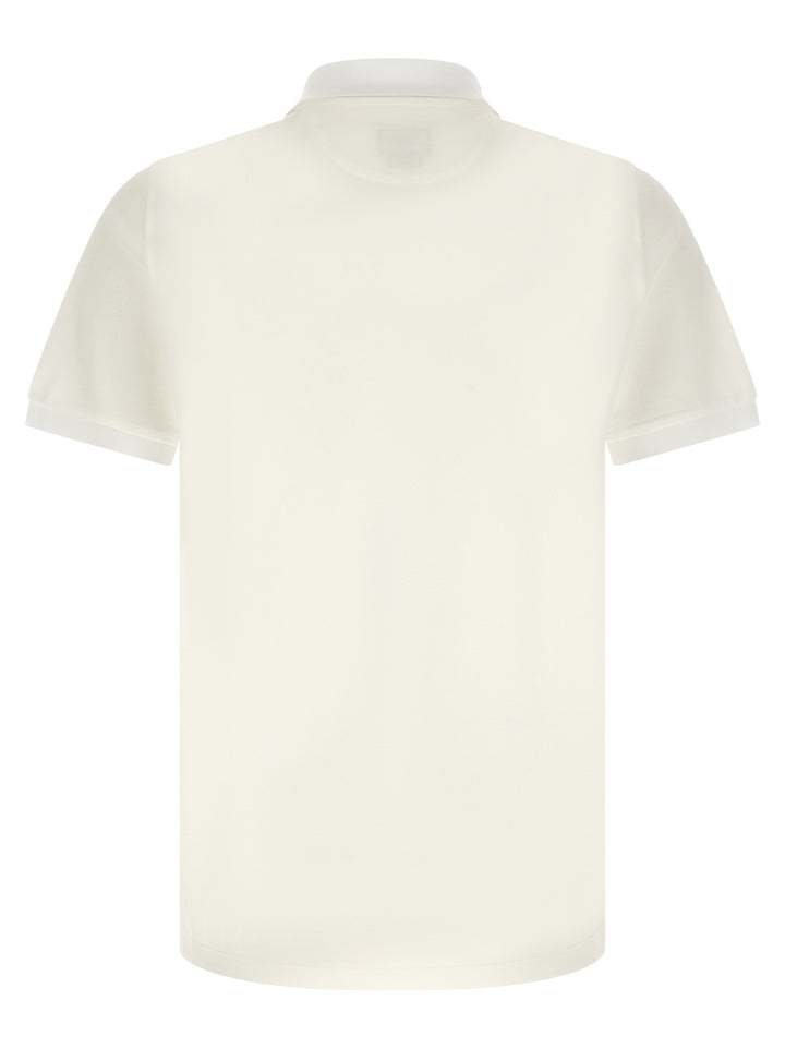 Fendi White Cotton Polo Shirt