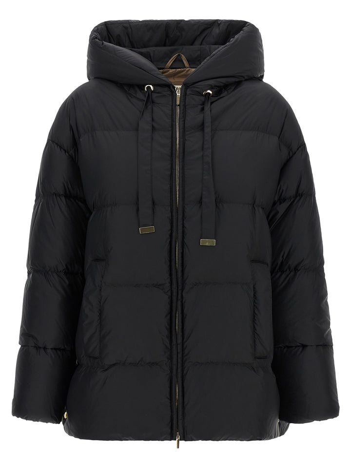 Max Mara Black Polyamide Full-Length Jacket