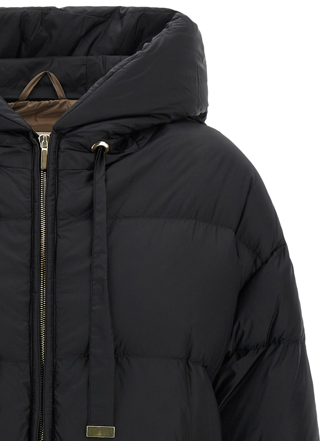 Max Mara Black Polyamide Full-Length Jacket