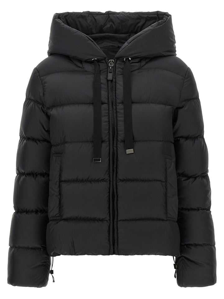 Max Mara Black Polyester Full-Length Jacket