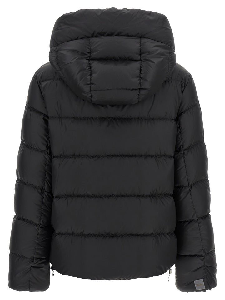 Max Mara Black Polyester Full-Length Jacket