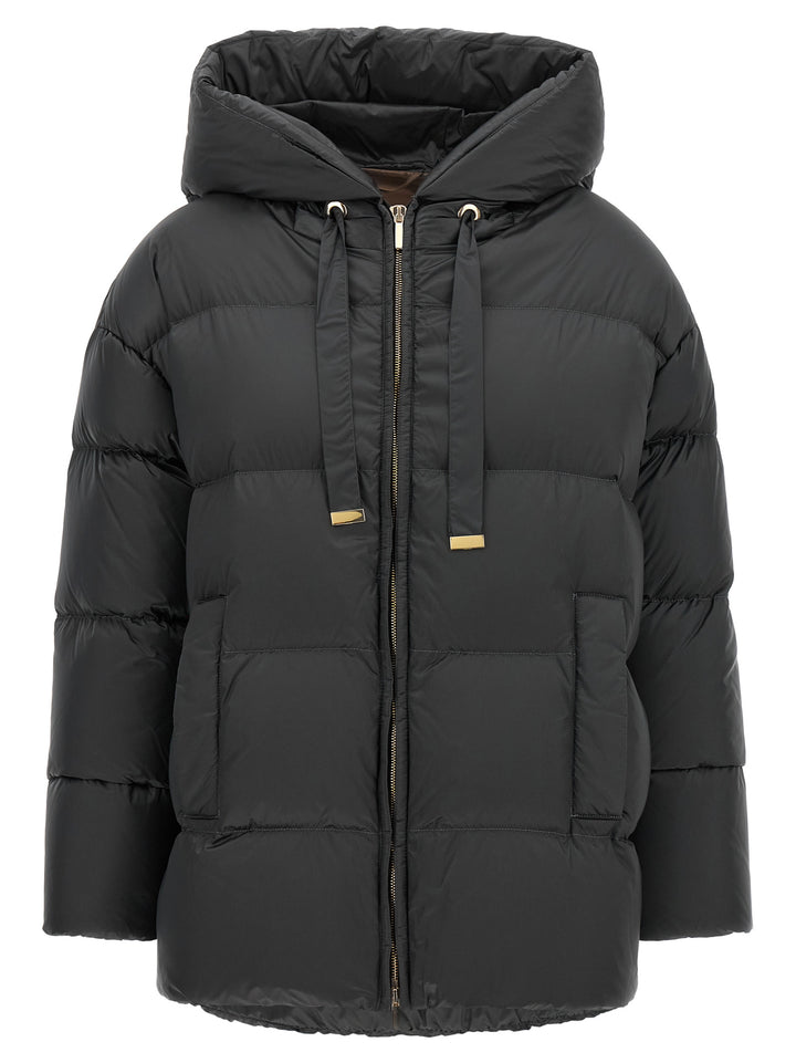 Max Mara Gray Polyamide Full-Length Jacket