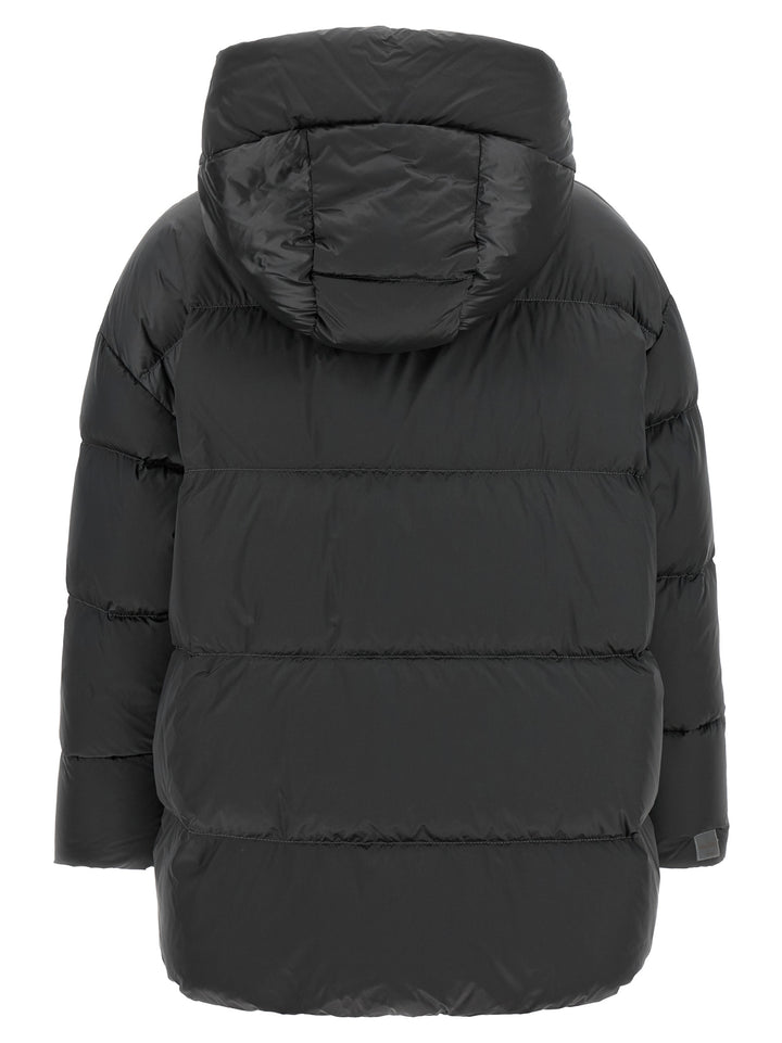 Max Mara Gray Polyamide Full-Length Jacket