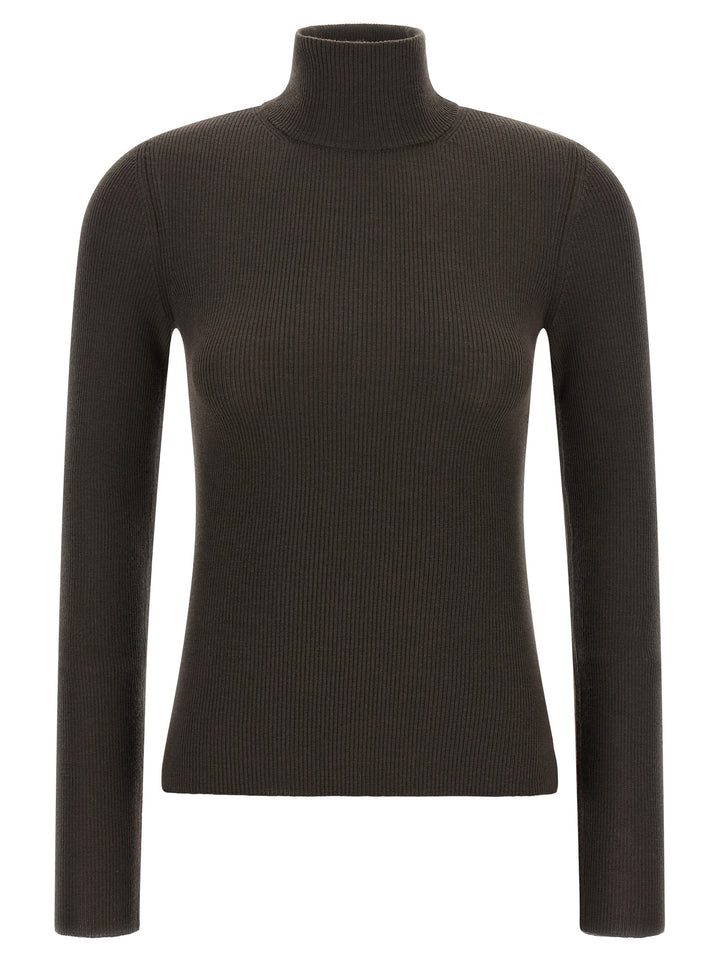 Max Mara Brown Virgin Wool Cardigan