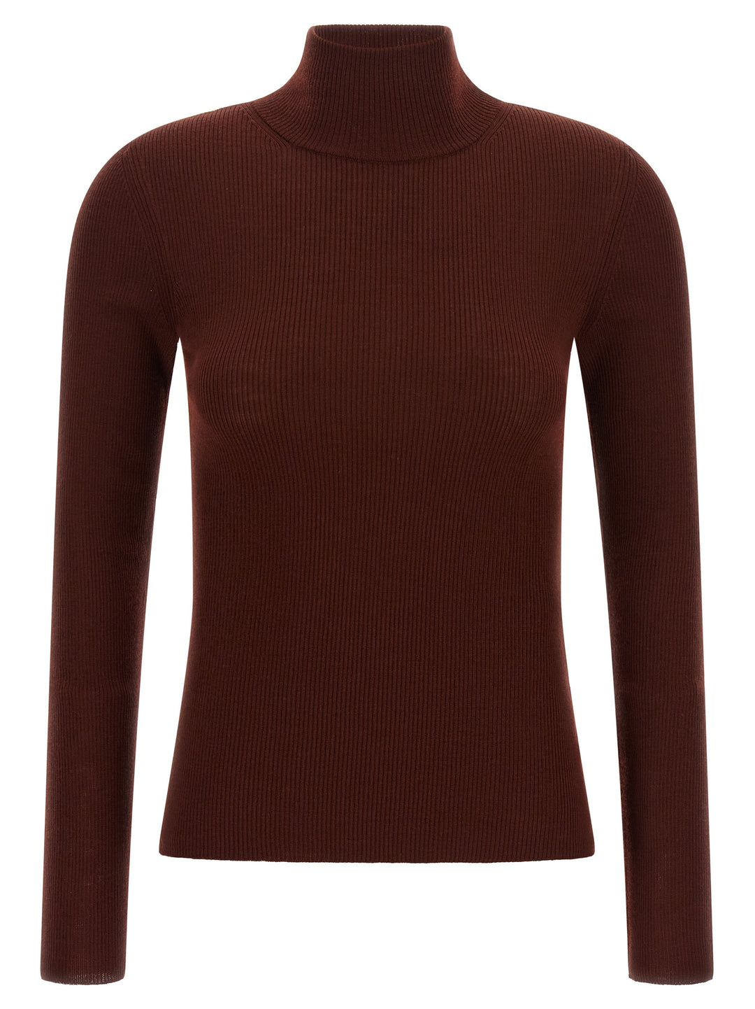 Max Mara Bordeaux Virgin Wool Cardigan