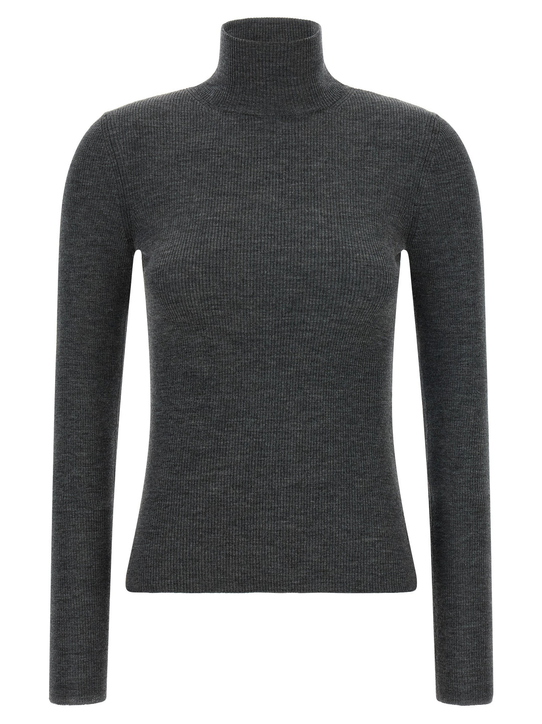 Max Mara Gray Virgin Wool Cardigan