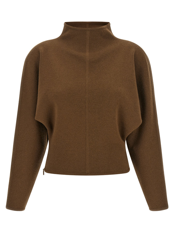 Max Mara Brown Virgin Wool Cardigan