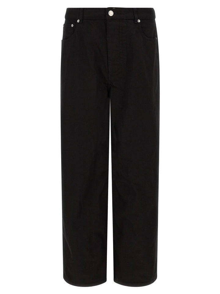 Ami Paris Black Cotton Relaxed Fit Jeans