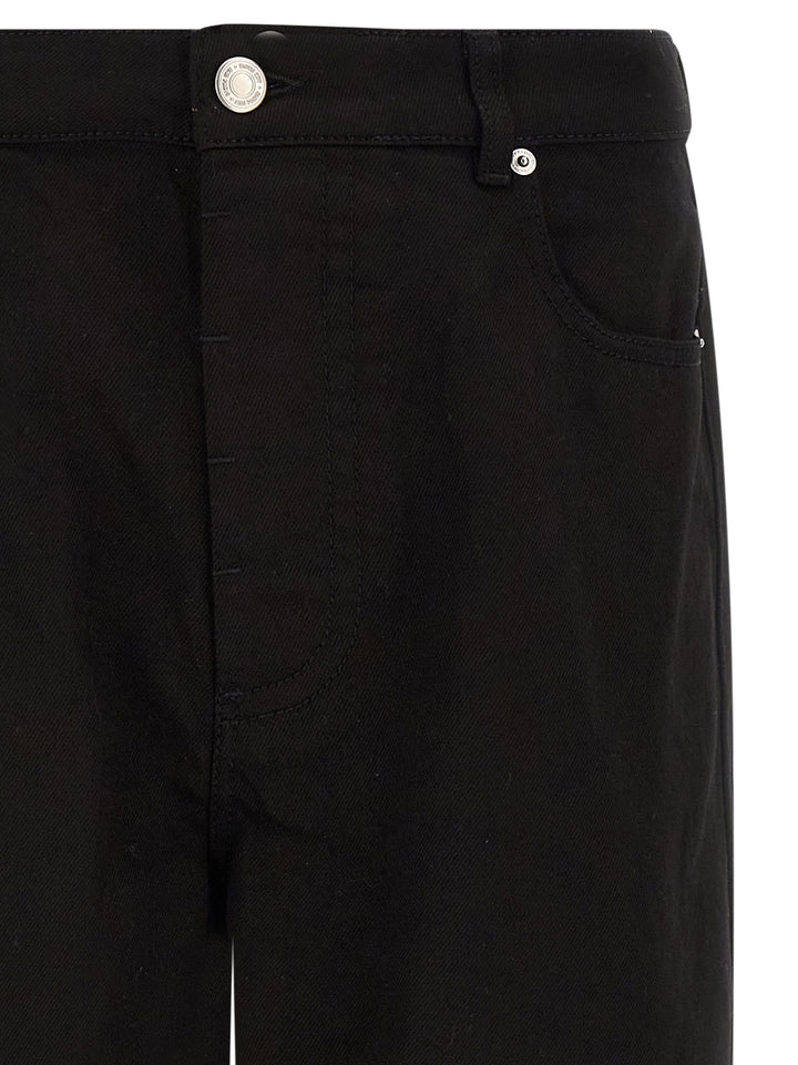 Ami Paris Black Cotton Relaxed Fit Jeans