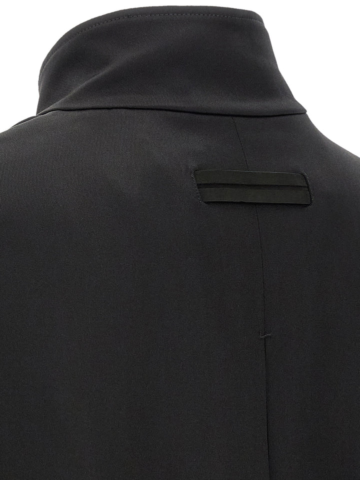 ZEGNA Black Satin Sweatshirt
