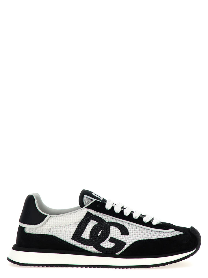 Dolce &amp; Gabbana Bicolor Calfskin Athletic Sneakers