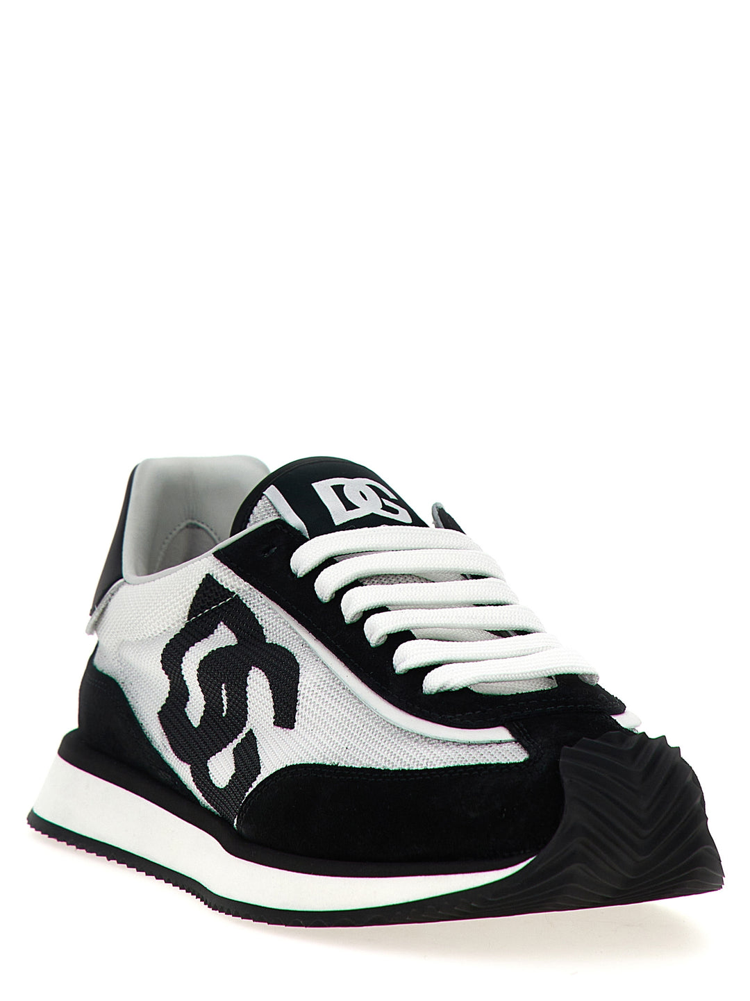 Dolce &amp; Gabbana Bicolor Calfskin Athletic Sneakers