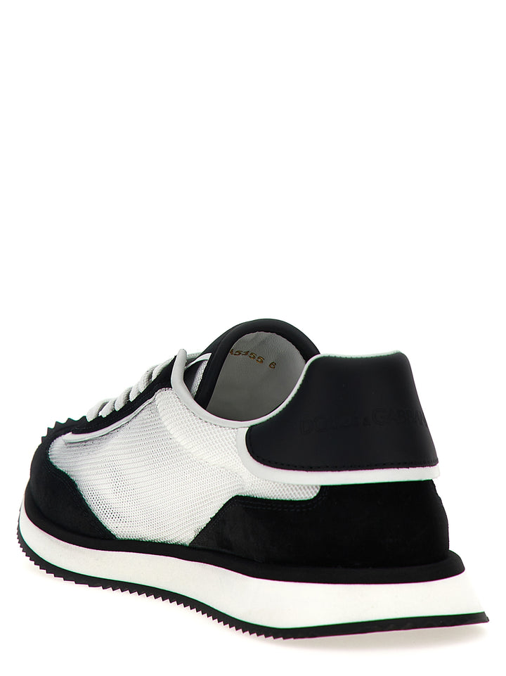 Dolce &amp; Gabbana Bicolor Calfskin Athletic Sneakers