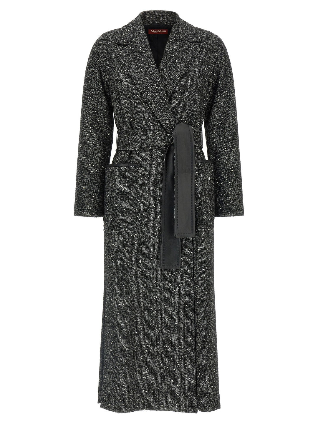 Max Mara Bicolor Virgin Wool Coat