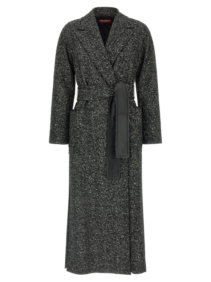 Max Mara Bicolor Virgin Wool Coat