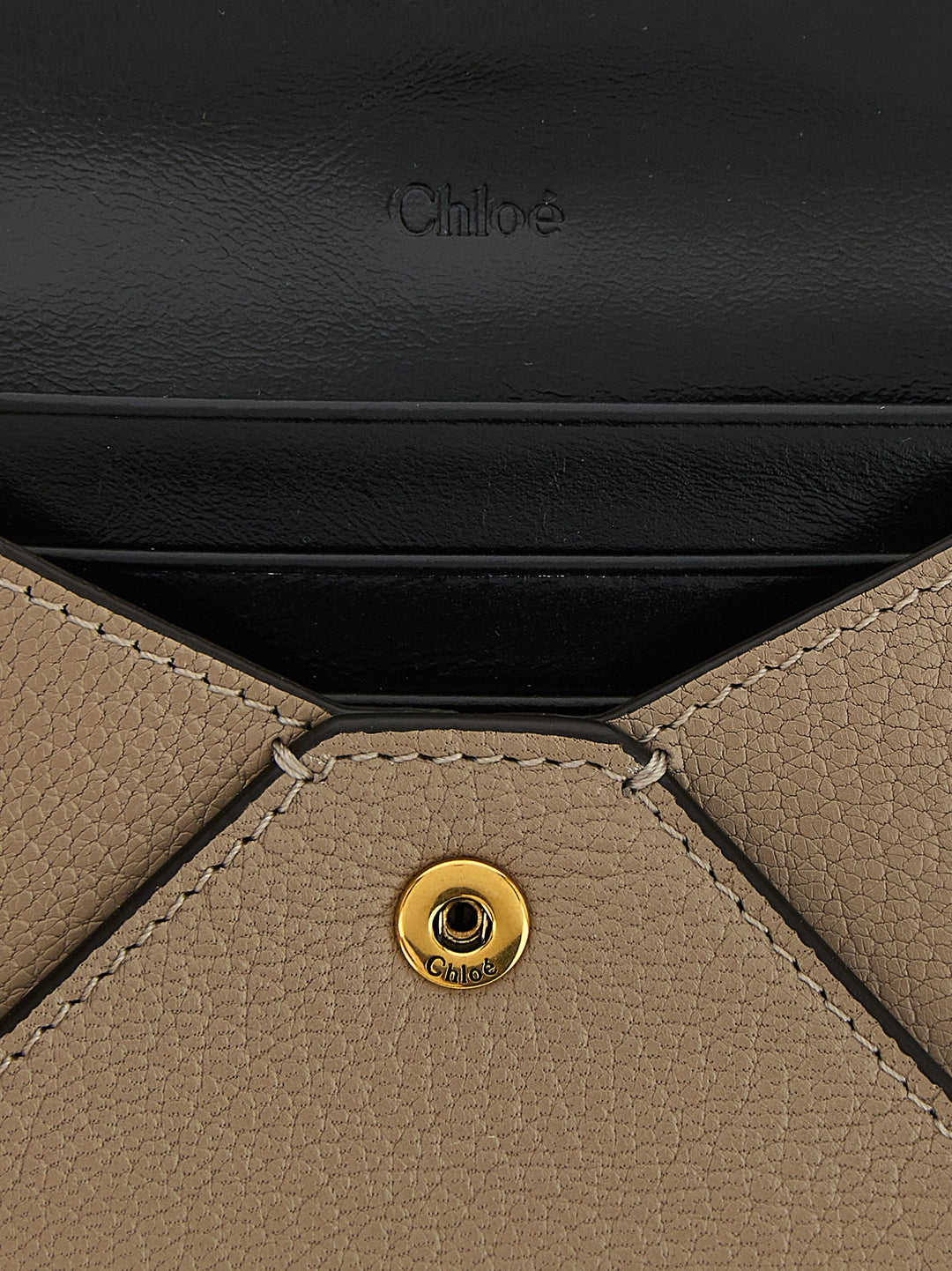 Chloé Beige Goatskin Cardholder