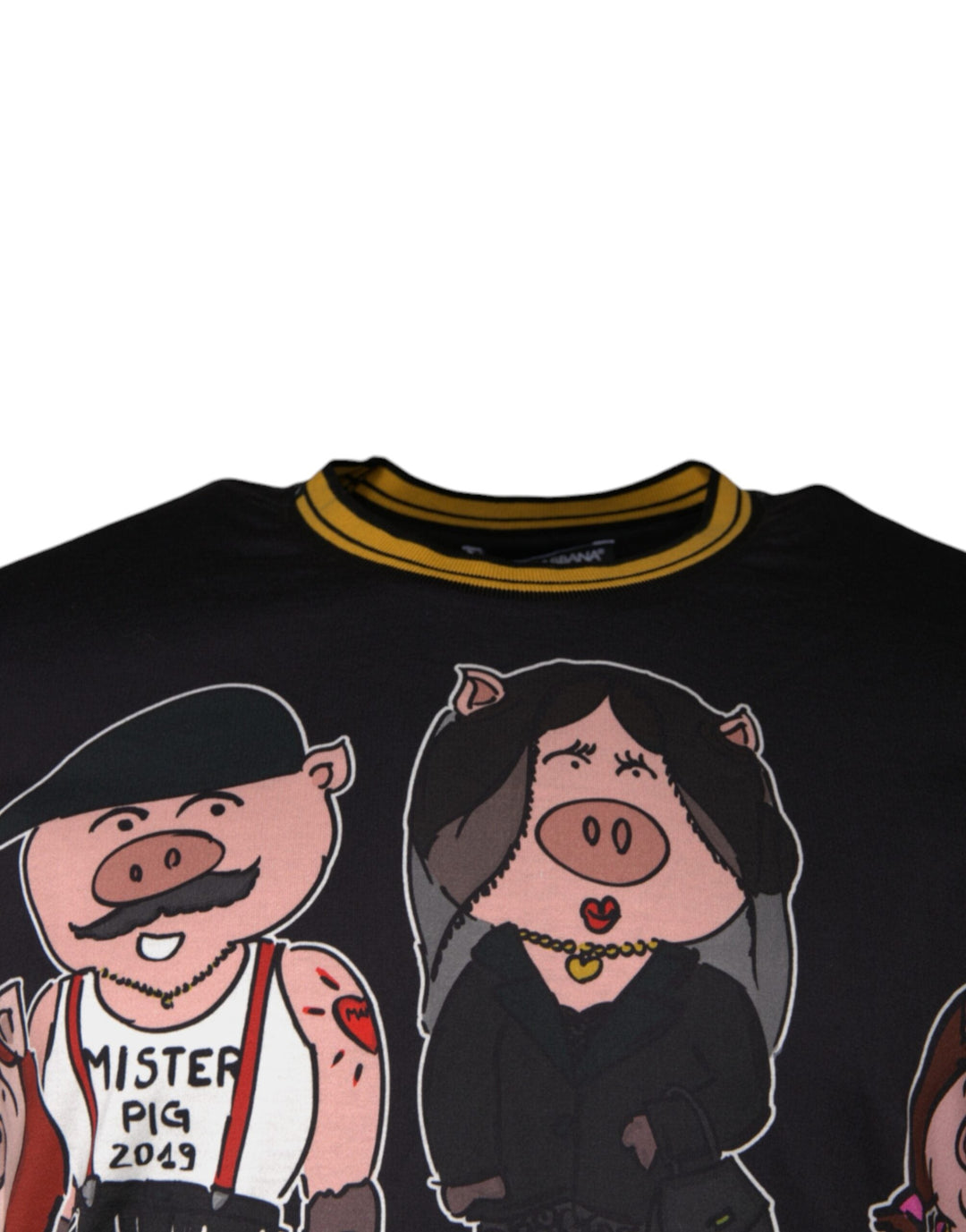Dolce &amp; Gabbana Black Cotton T-Shirt