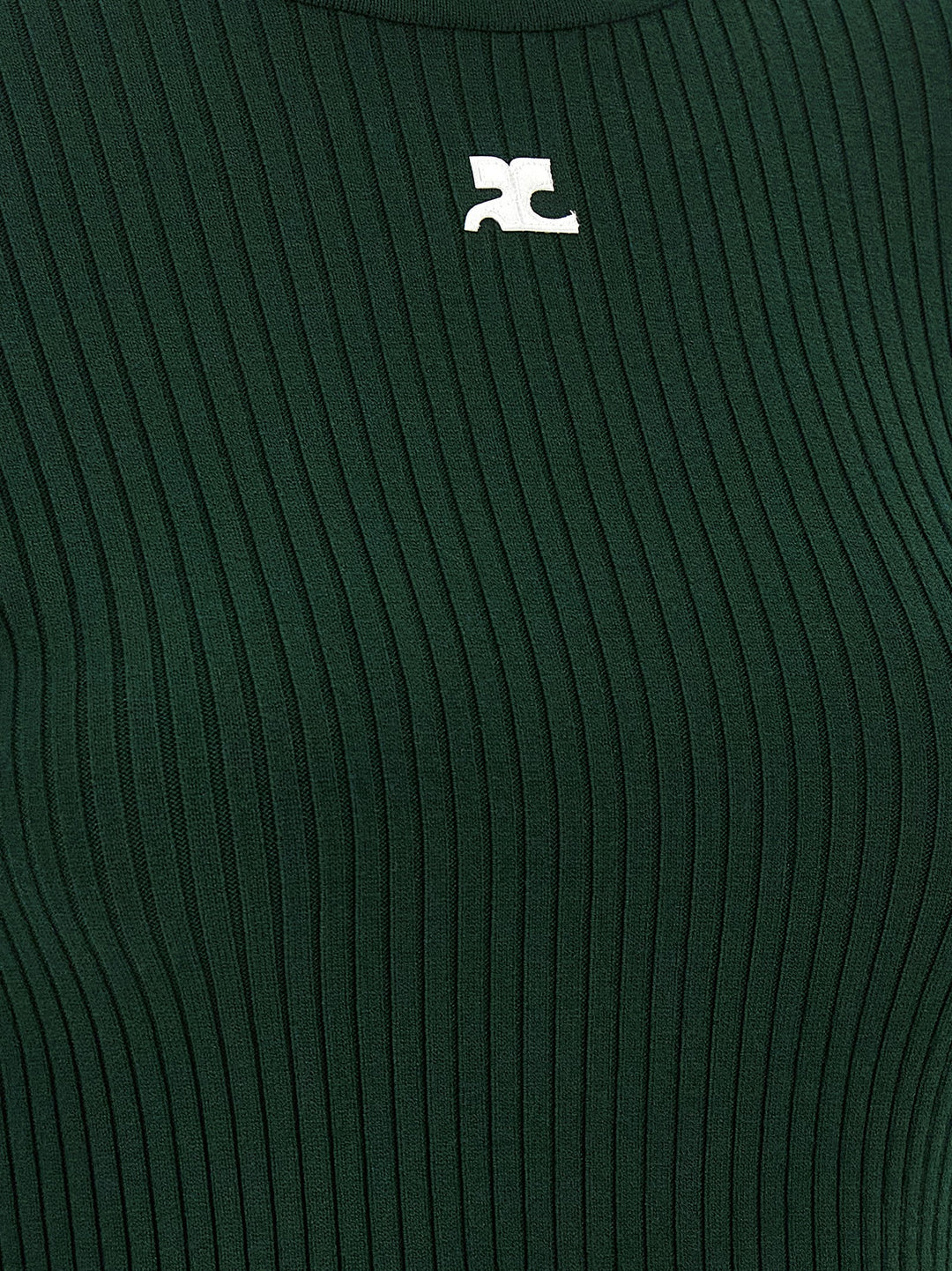 Courrèges Bicolor Viscose Cardigan