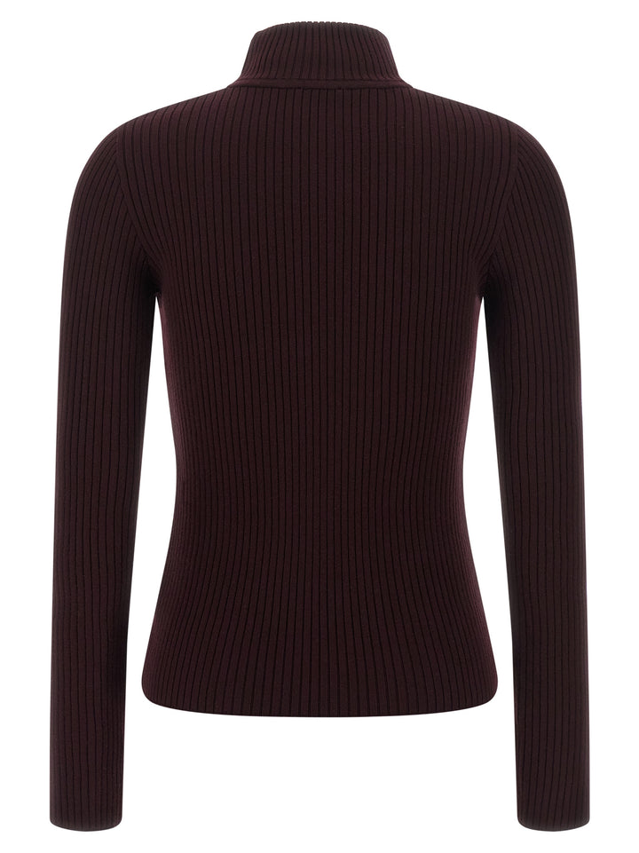Courrèges Bordeaux Viscose Cardigan